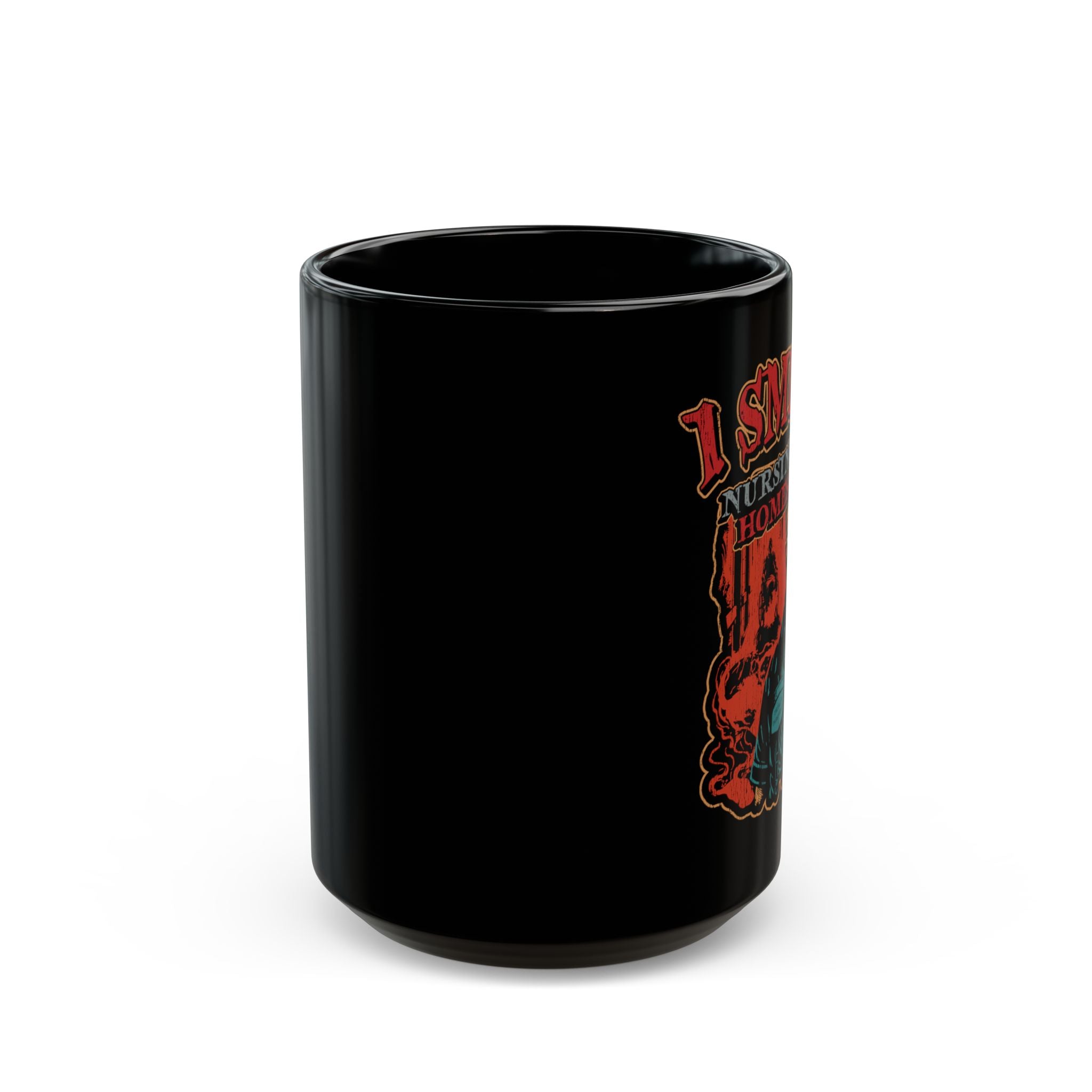 'I Smell Nursing Homes' Retro Horror Graphic Coffee Cup (15oz)