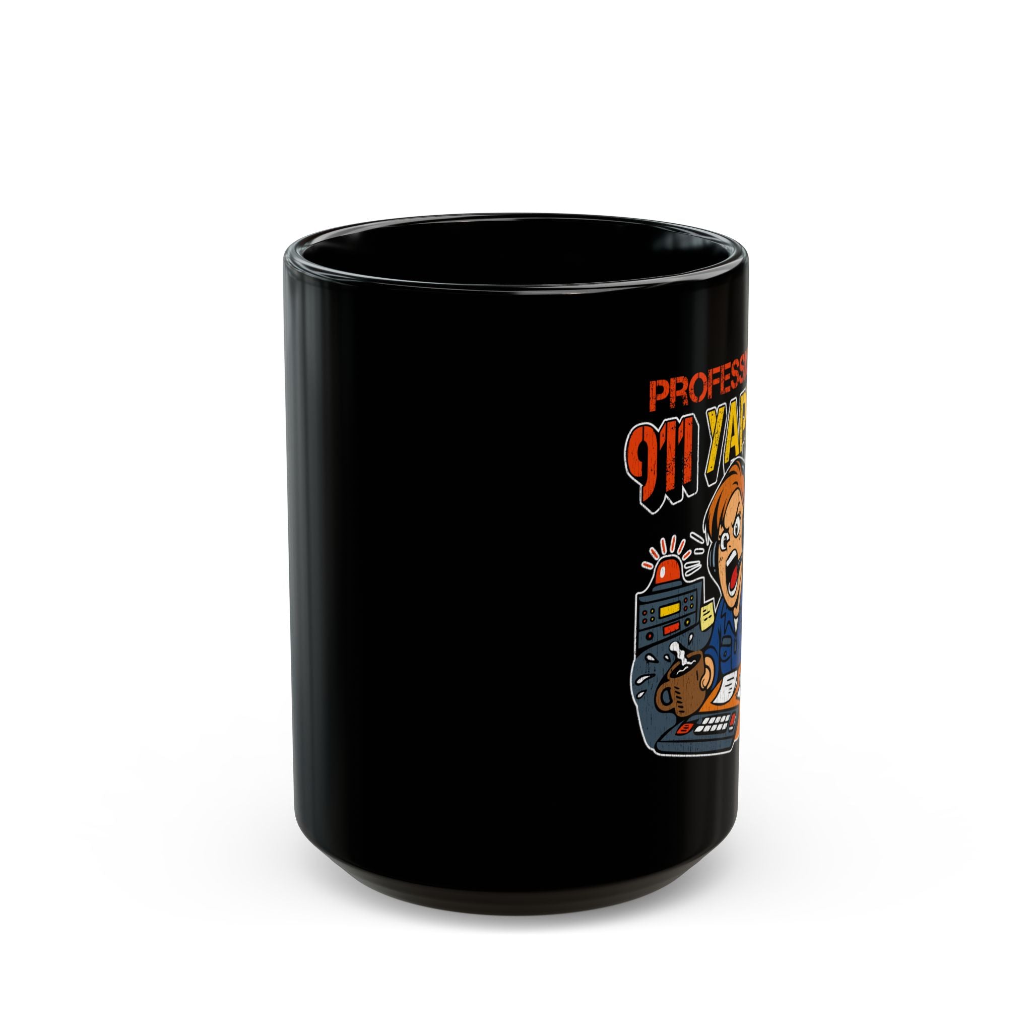 Professional 911 Yapper Black Mug