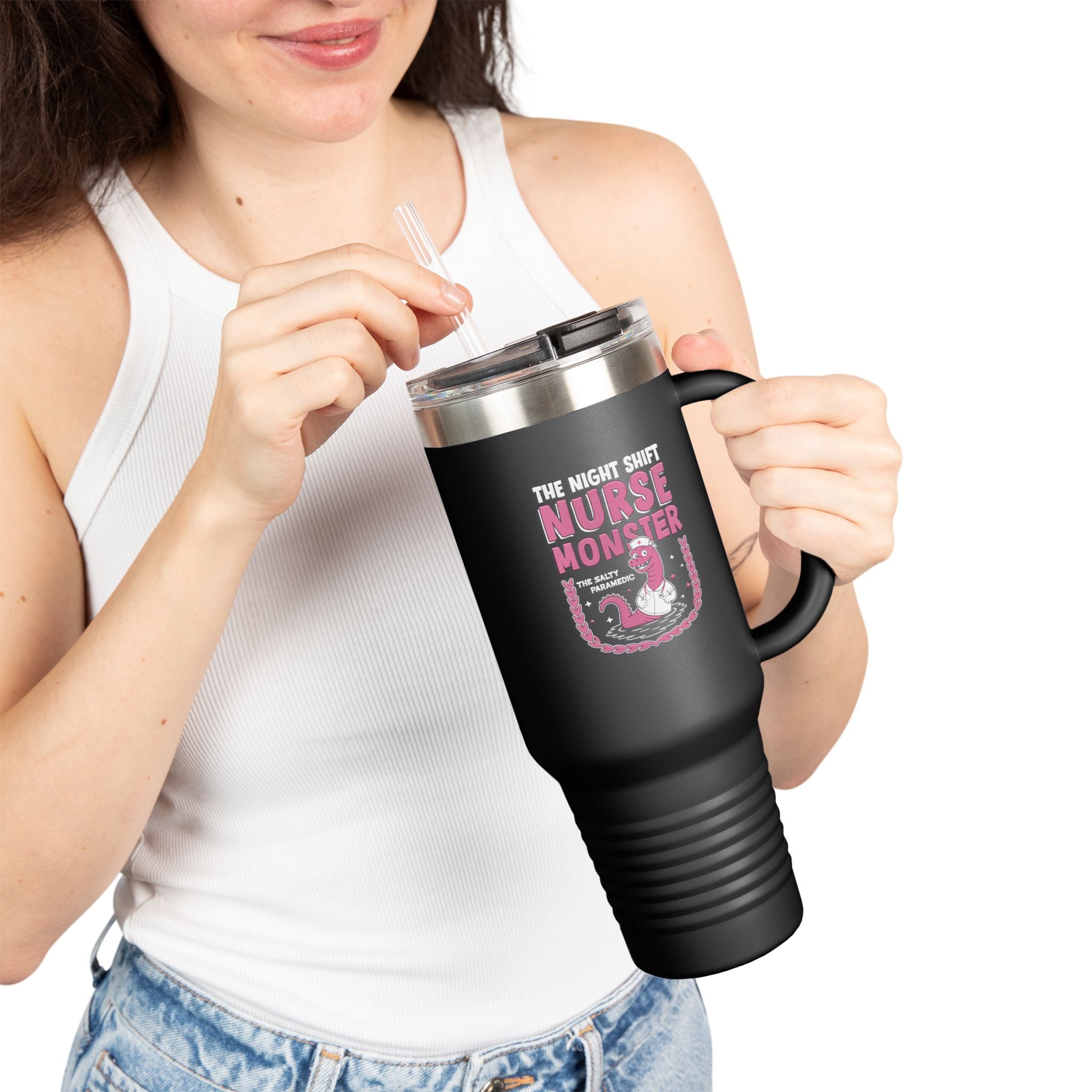 Night Shift Nurse Monster Tumbler