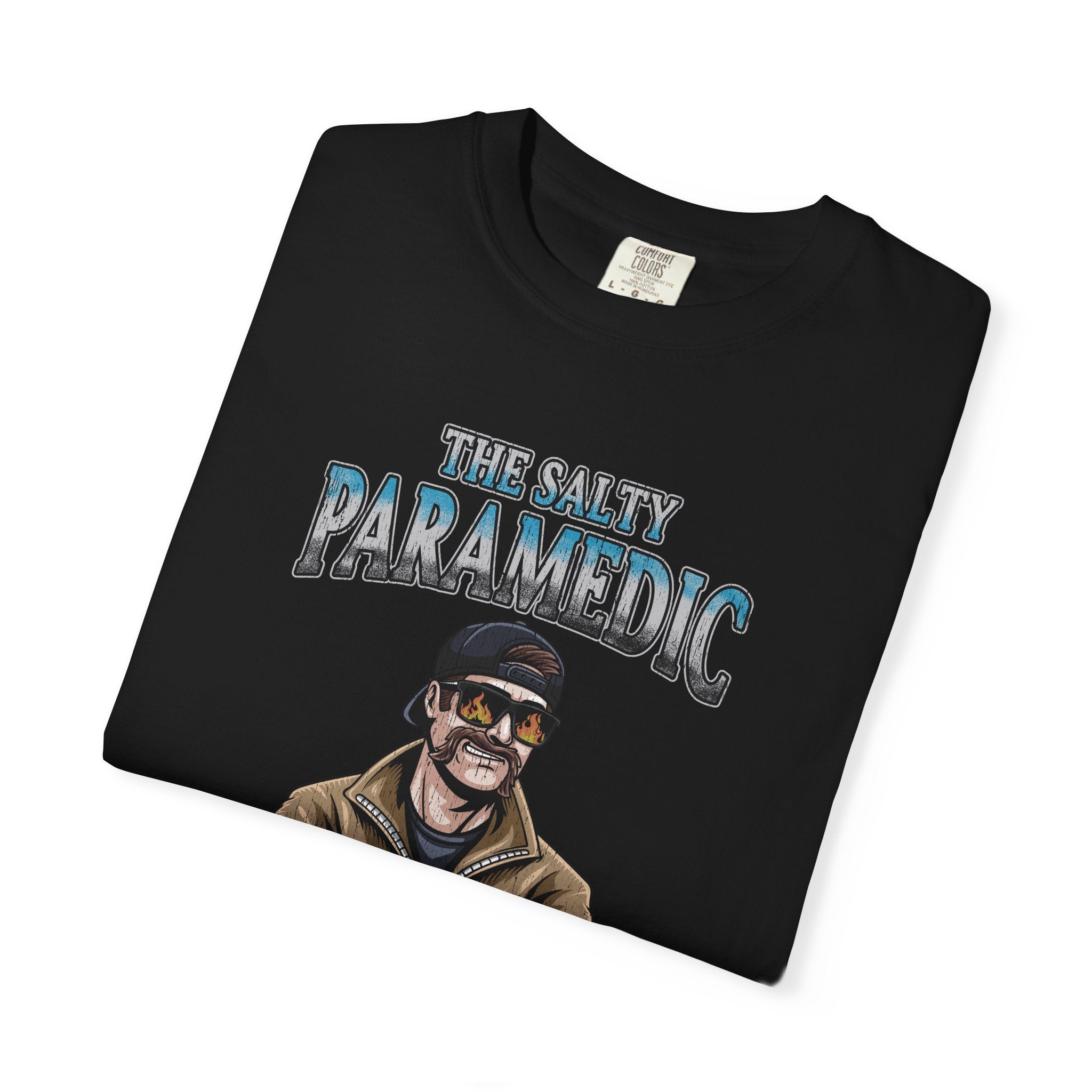 The Salty Paramedic Experience T-shirt (Blue Font)