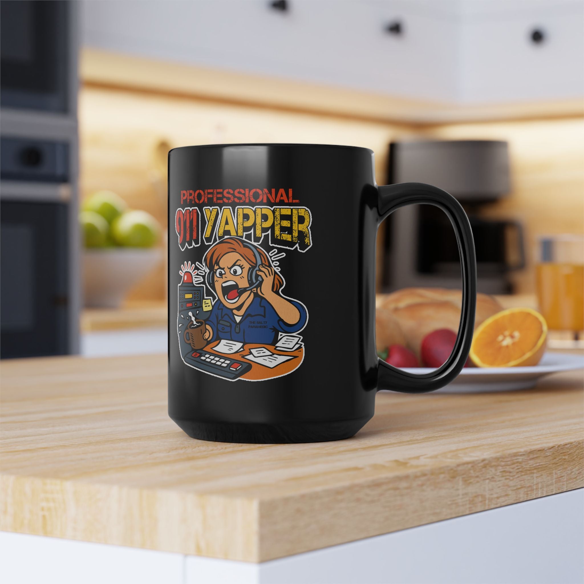 Professional 911 Yapper Black Mug