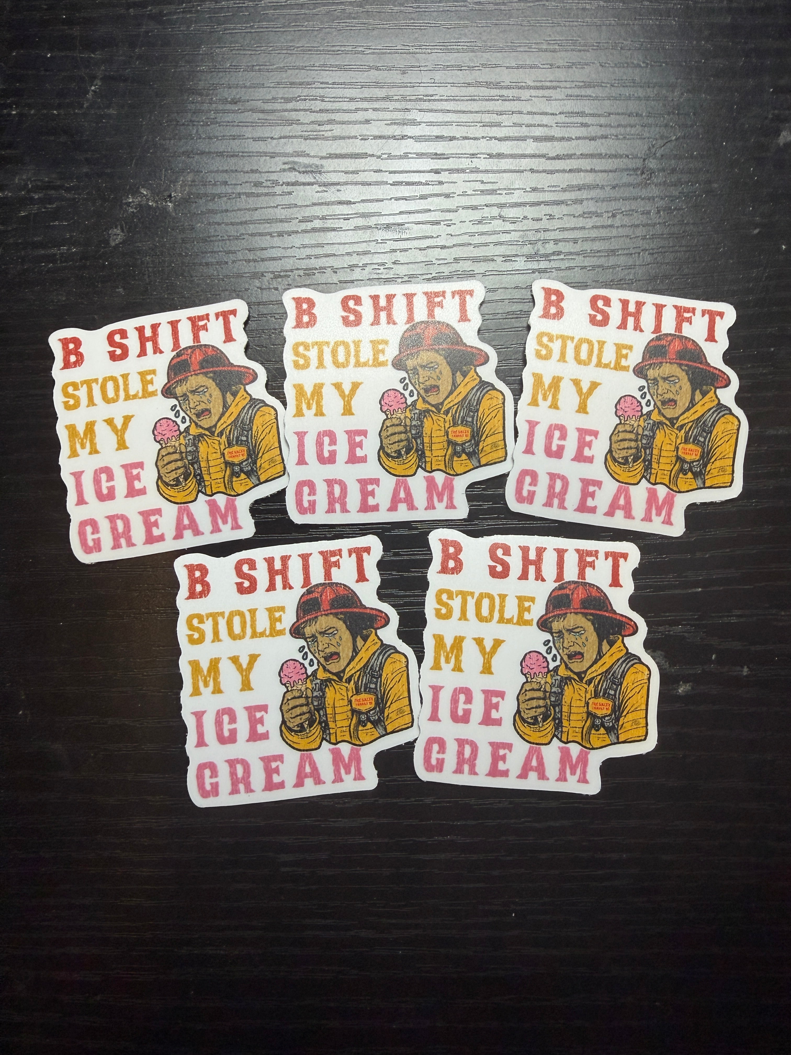 B Shift Stole My Ice Cream Sticker Pack (5 Stickers)