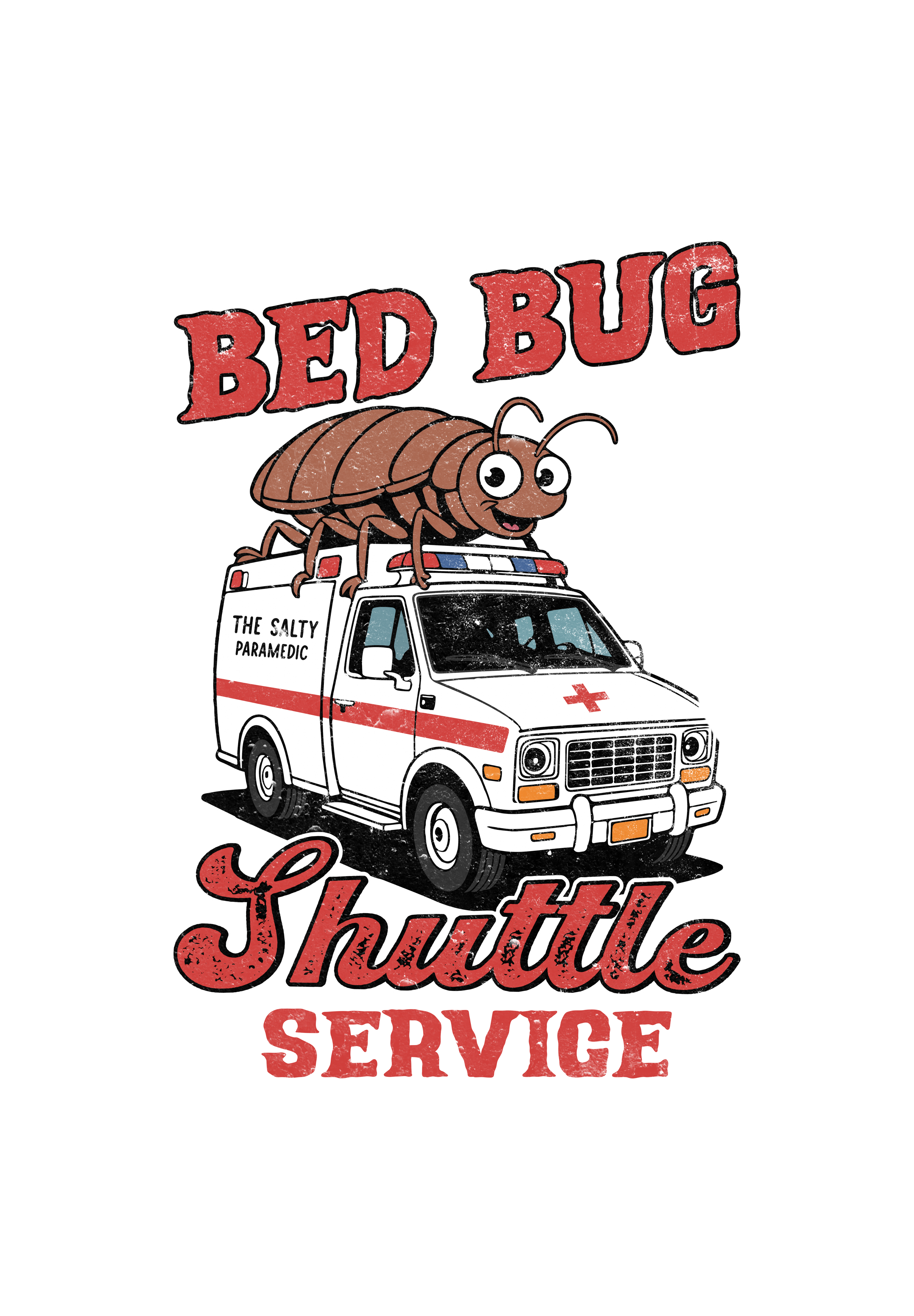Bed Bug Shuttle Service Sticker Pack (5 Stickers)